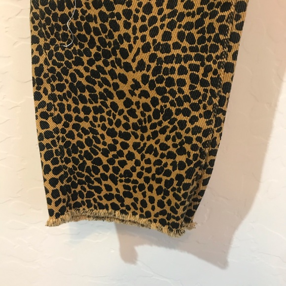 Current/Elliott Stiletto High-Rise Leopard Jeans - Picture 3 of 8